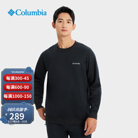Columbia 卫衣男户外休闲百搭套头圆领加绒长袖AE6769 010