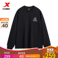 XTEP特步特步迪士尼科米蛙联名23套头卫衣977327920683 正黑色 S