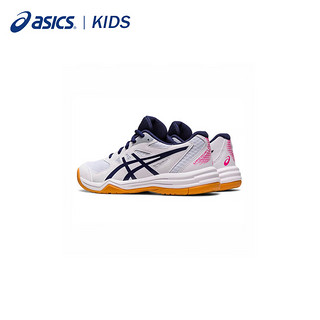 亚瑟士（asics）羽毛球鞋儿童男女鞋室内外运动鞋透气网球鞋 1074A039-103 34.5
