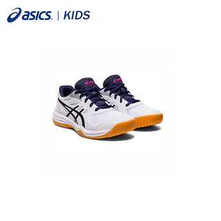 亚瑟士（asics）羽毛球鞋儿童男女鞋室内外运动鞋透气网球鞋 1074A039-103 34.5