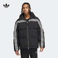 adidas 阿迪达斯 三叶草男冬季670蓬运动保暖连帽羽绒服IU4829 黑色 A/XS