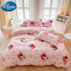 Disney 迪士尼 A类水洗棉麻四件套床2米床适用 220*240cm