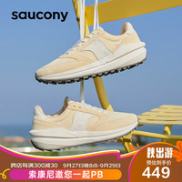 saucony 索康尼 JAZZ RENEW休闲鞋男女复古鞋运动休闲鞋浅黄38