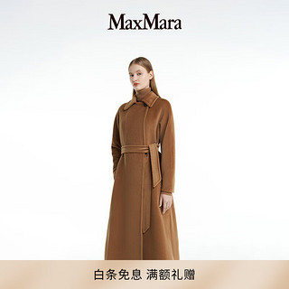 Max Mara MaxMara  女士  羊毛系带大衣6016083306 驼色 36