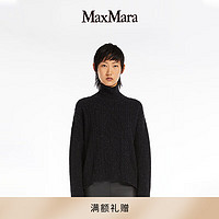 MaxMara  女士  羊毛混纺高领毛衣3366143606 黑色 M