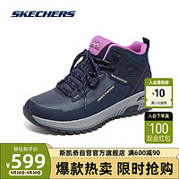 斯凯奇Skechers女鞋高帮护踝户外鞋子舒适吸震运动鞋180086 NVPR 38