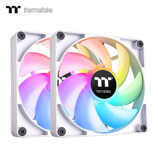 Thermaltake 曜越 Tt（Thermaltake）CT120 ARGB 白色 机箱风扇 双颗包（12cmARGB风扇