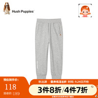 暇步士 童装儿童秋装裤子女童秋季女大童简约舒适休闲长裤 花灰 105cm