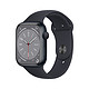 Apple 苹果 Watch Series 8 智能手表GPS款45毫米午夜色铝金属表壳午夜色运动型表带 MNP13CH/A