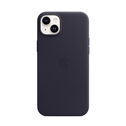 Apple 苹果 iPhone 14 Plus 专用 MagSafe 皮革保护壳  iPhone保护套 手机壳 - 浓墨色
