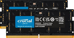 BALLISTIX 铂胜 Crucial RAM 64GB 套件 (2x32GB) DDR5 4800MHz CL40 笔记本电脑内存 CT2K32G48C40S5