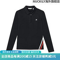 斐乐FILA GOLF 高尔夫系列服装女士上衣 季球服运动POLO衫 传奇蓝-NV S