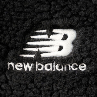 NEW BALANCE NB23男款潮流百搭运动仿羊羔绒针织外套 BK MDD4N011 M