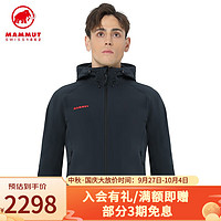 猛犸象（MAMMUT）经典标Clion防风抓绒保暖加厚软壳 黑色 L