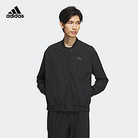 adidas阿迪达斯轻运动男装秋时尚运动飞行员领夹克外套IP4958 黑色 A/XS