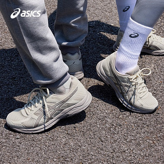亚瑟士ASICS跑步鞋女鞋舒适透气耐磨运动鞋缓震跑鞋 GEL-CONTEND 4 米色 35.5