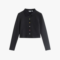 本来ur集团本来女装休闲上衣春秋甜美夹克开衫短款外套女