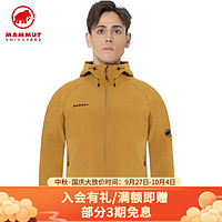 MAMMUT 猛犸象 经典标Clion防风抓绒保暖加厚软壳 棕黄色 L