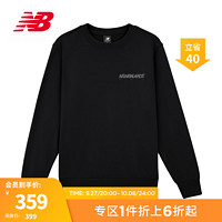 new balance NB23男款早秋百搭休闲卫衣套头衫 BK AMT33325 L