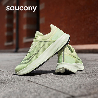 Saucony索康尼VESSEL威途跑鞋男回弹缓震跑步鞋舒适慢跑运动鞋绿40