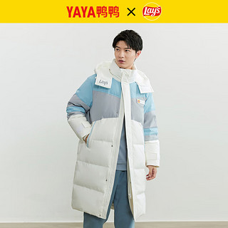 鸭鸭（YAYA）羽绒服女中长款冬季连帽保暖外套HY 卡其色 165/84A（S）