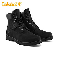 Timberland 官方踢不烂男鞋马丁靴靴子黑色户外皮革|19039