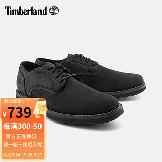 Timberland添柏岚休闲鞋男鞋 秋冬户外轻便防水低帮耐磨商务皮鞋A5MJ8 A5MJ8015黑色  44/10