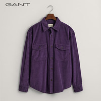 GANT甘特冬男士经典纯色灯芯绒长袖衬衫|3230206 543 S