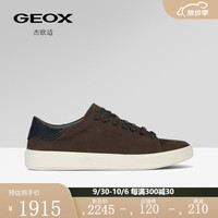 GEOX杰欧适男鞋20舒适百搭潮流酷帅时尚休闲鞋U36EAA 军绿色C3009 39