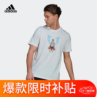 adidas 阿迪达斯 男子 足球系列 M MESSI 3K G T 运动 T恤HA0902 XL码