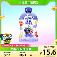 88VIP：Heinz 亨氏 果汁泥宝宝有机辅食泥0添加苹果蓝莓树莓椰子香蕉果泥72g*1袋