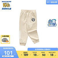 Skechers斯凯奇儿童长裤幼童运动裤柔软舒适宝宝衣服L323K024 烟灰色/01CG 100cm