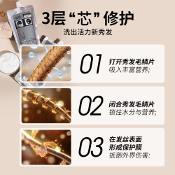 三个魔发匠 LPP蛋白发膜护发素女修复干枯补水柔顺滑保湿400ml