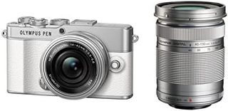 OM SYSTEM 相机套装(机身+长焦镜头+短焦镜头） PEN E-P7 EZ 白色