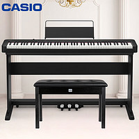 PLUS会员：CASIO 卡西欧 电钢琴EP-S130BK 黑色单机+木琴架+礼包