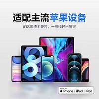 ZMI 紫米 数据线MFi认证苹果C转Lightning手机充电线PD18W快充线20Wipad