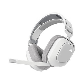 美商海盗船 HS80 MAX 耳罩式头戴式2.4GHz双模游戏耳机 白色 无线版