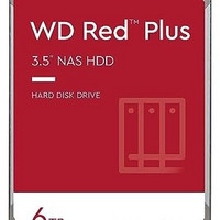 西部数据 西数 6TB WD Red Plus NAS 内置硬盘 - 5400 RPM,SATA