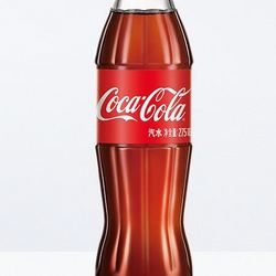 Coca-Cola 可口可乐 可乐碰响瓶 碳酸汽水275ml*12瓶 怀旧玻璃整箱装