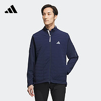 adidas阿迪达斯男装温暖排汗干爽高尔夫运动夹克外套HY0978 学院藏青蓝 A/S