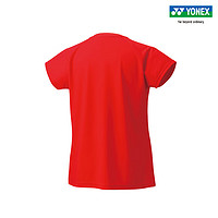 YONEX/尤尼克斯 16634EX/16636EX 23FW大赛系列 男女款运动T恤速干yy 清亮红（女款） O