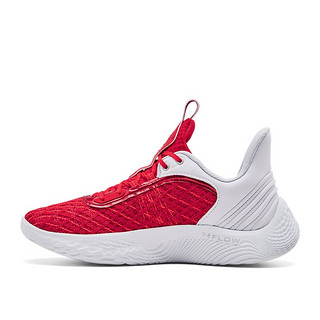 安德玛（UNDERARMOUR）库里Curry Flow 9男女运动篮球鞋3025631 白色100 37.5