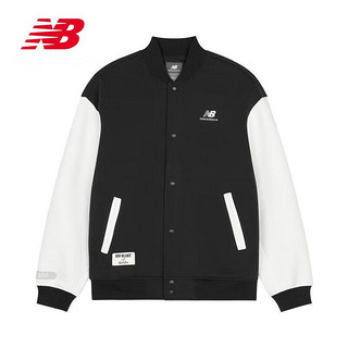 NEW BALANCE 23年早秋男女同款百搭运动针织外套6DD38361 BK L 