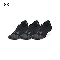 安德玛 UNDERARMOUR）秋冬Performance Tech男女训练运动浅口袜-3双装1379502 黑色001 M