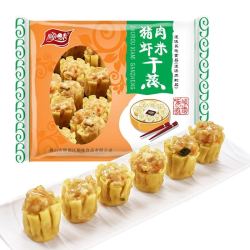 顺味 猪肉虾米干蒸烧麦500g 约30个 虾仁烧卖