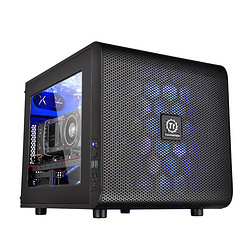 Thermaltake 曜越 Core V21 MATX机箱 侧透 黑色