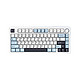 AULA 狼蛛 F75 80键 2三模机械键盘 冰川蓝 新月轴 RGB