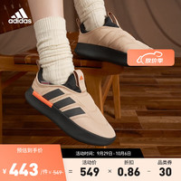adidas阿迪达斯轻运动ADIPUFF面包鞋型男女经典运动鞋 卡其色/黑色 36.5(225mm)