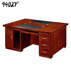 94027 电脑桌双面办公桌1.6米班桌贴木皮职员桌两人对桌