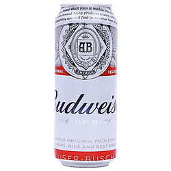 Budweiser 百威 啤酒500ml*24罐Budweiser进口听装临期特价清仓整箱 英国百威到10月31